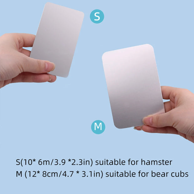 Pet Cooling Board Hamster Cooling Ice-pad Rabbit Golden Bear Heat Dissipation Board Aluminum plate Cool Mat Summer Cool supplies