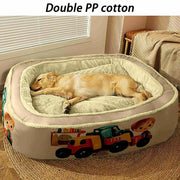 Warm Winter Large Dogs Beds Luxury Sofa Soft Dog Orthopedic Bed Disassembled Washed Medium Dogs Beds All Seasons Pet Supplies