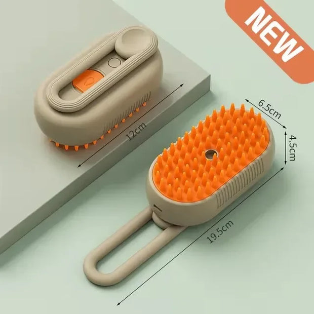 Steam Brush Cat Brush Cats Vaporizer Pet Hair Brush Remover Pets Cleaning Steamy Spray Massage Comb 3in1 Grooming Supplies